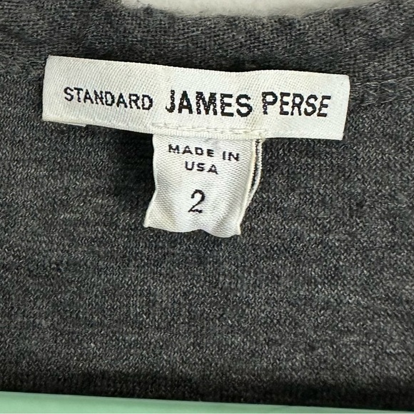 James Perse Gray Knit Ruched Bodycon Dress - Picture 4 of 8